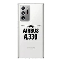 Thumbnail for Airbus A330 & Plane Designed Transparent Silicone Samsung S & Note Cases