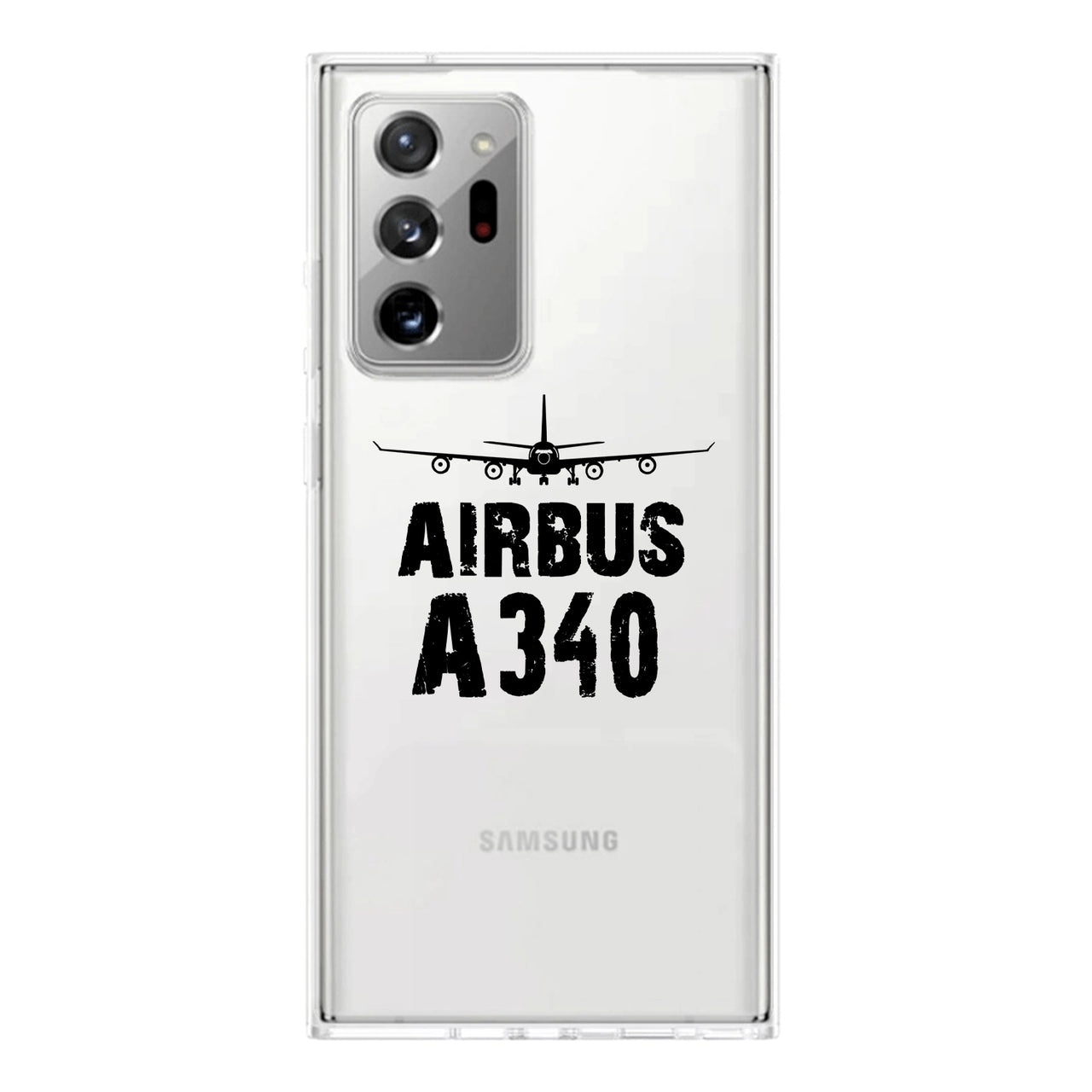 Airbus A340 & Plane Designed Transparent Silicone Samsung S & Note Cases