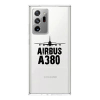 Thumbnail for Airbus A380 & Plane Designed Transparent Silicone Samsung S & Note Cases