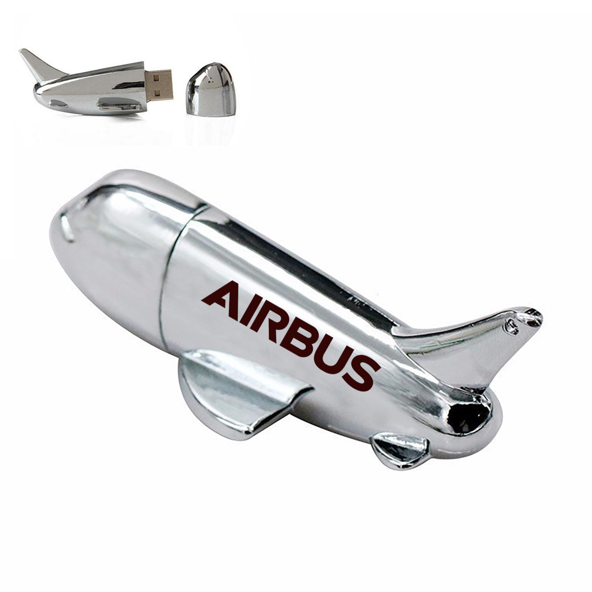 Airbus & Text Designed Airplane Shape USB Drives