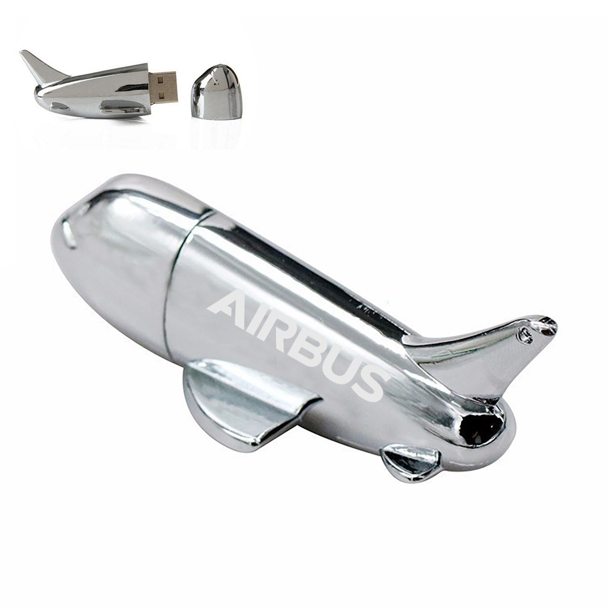 Airbus & Text Designed Airplane Shape USB Drives