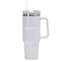 Thumbnail for Airbus & Text Designed 40oz Stainless Steel Car Mug With Holder