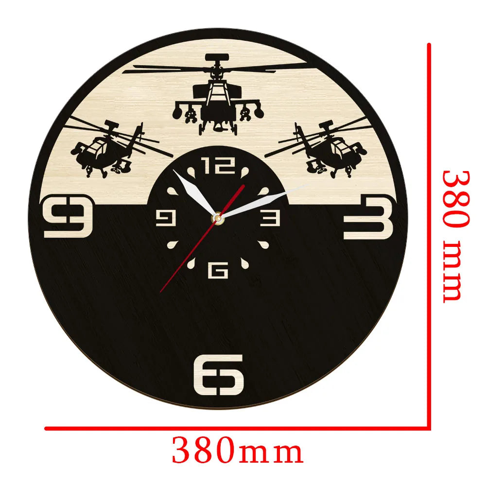 Military Fighter Designed Wall Clocks