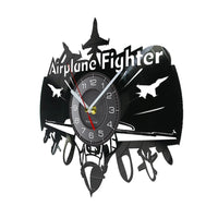 Thumbnail for Airplane Fighter Vinyl Record Designed Wall Clocks