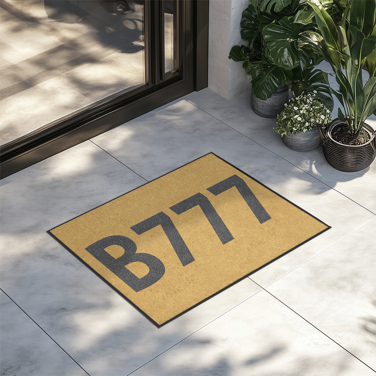 Airport Ground Signs Designed "Boeing 777" Door Mats