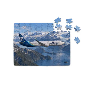 Alaska Airlines Boeing 737-900 Juneau Mountain Passage Printed Puzzles
