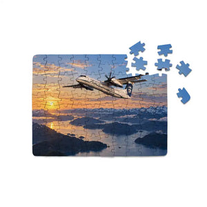 Alaska Airlines Bombardier Dash 8 Q400 Inside Passage Dawn Printed Puzzles