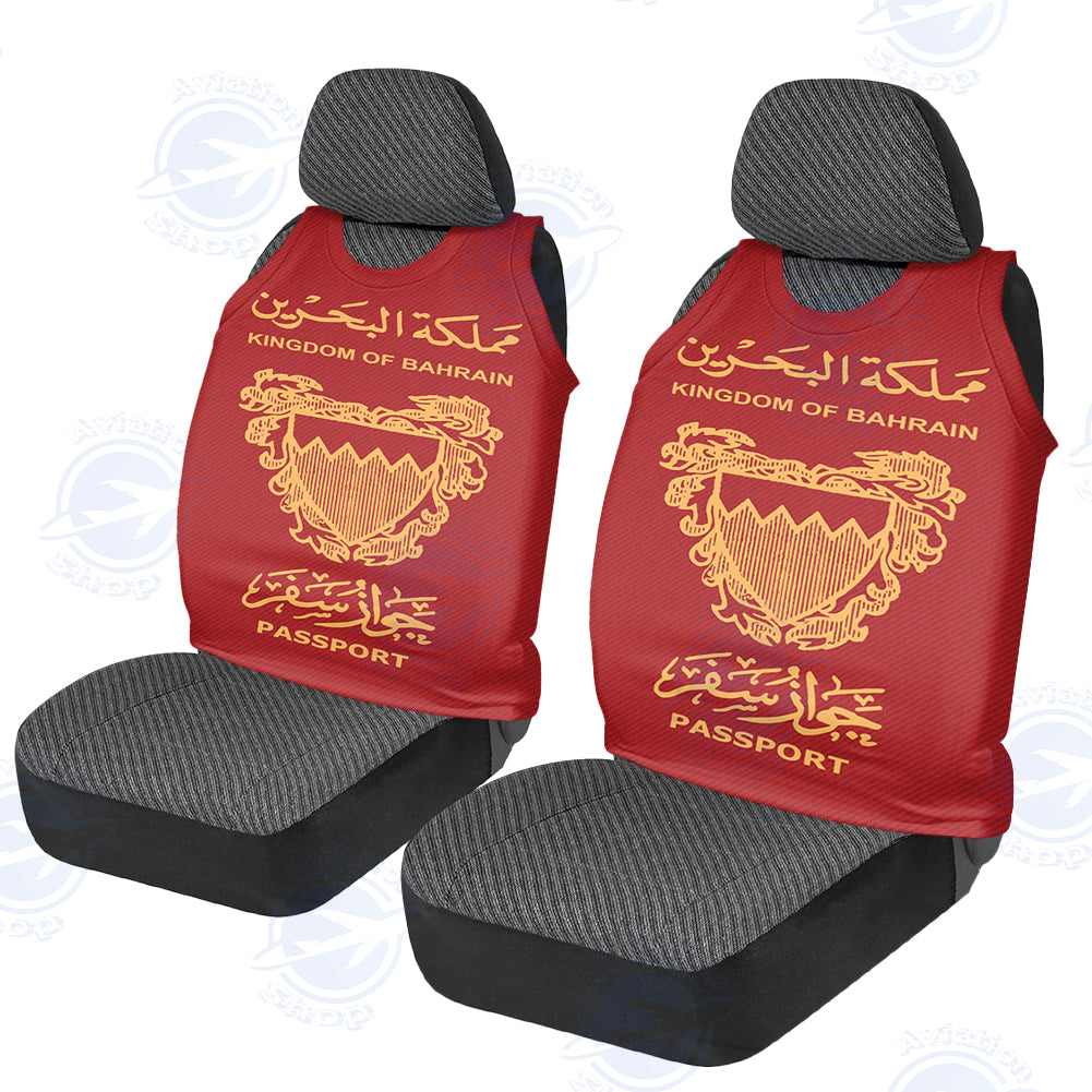 Bahrain Passport Designed Car Seat Covers