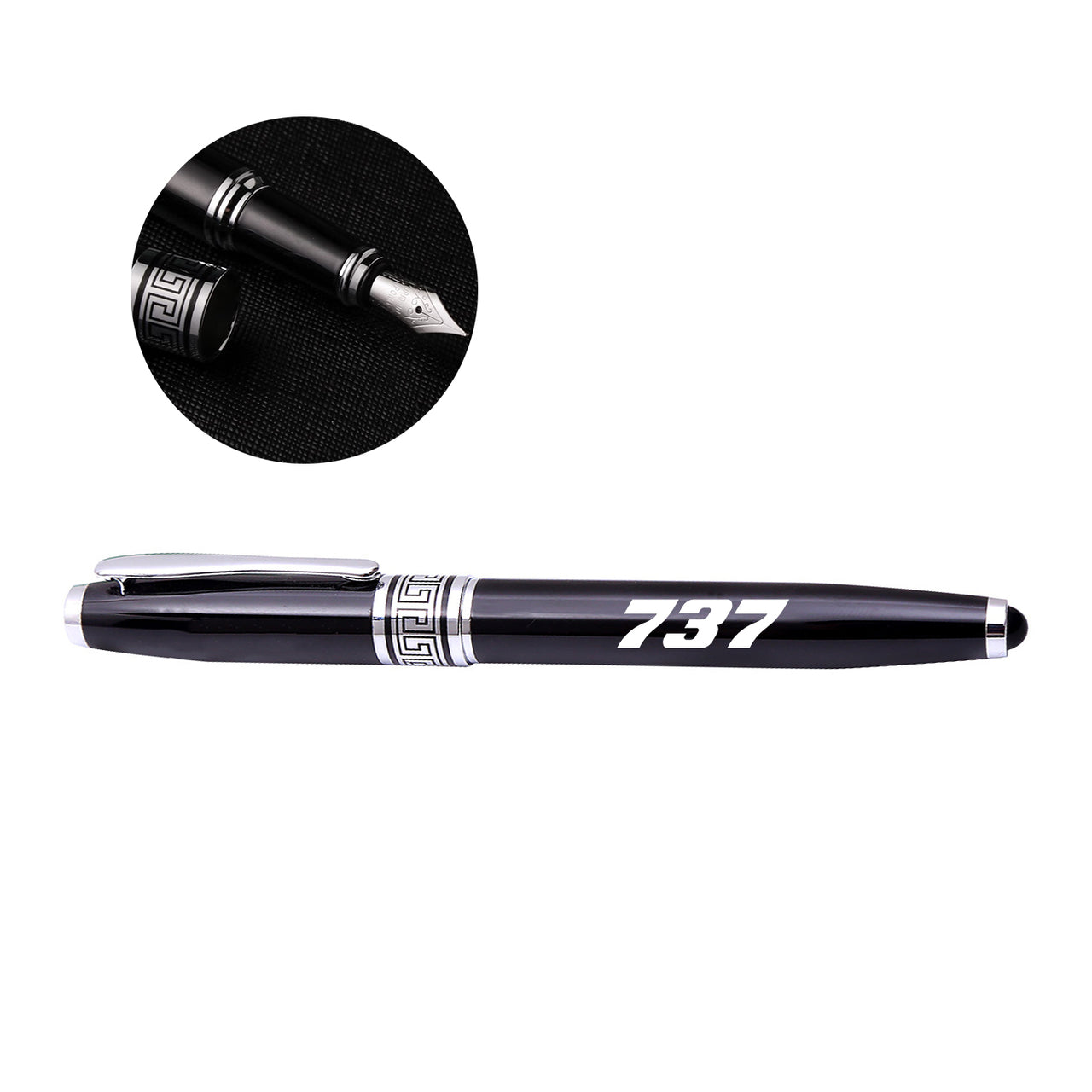 737 Flat Text Designed Pens