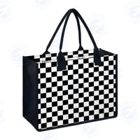 Thumbnail for Black & White Boxes Designed Special Canvas Bags