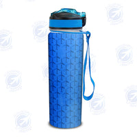 Thumbnail for Blue Seamless Airplanes Designed Sports Kettles