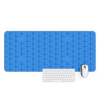 Thumbnail for Blue Seamless Airplanes Designed Desk Mats