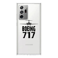 Thumbnail for Boeing 717 & Plane Designed Transparent Silicone Samsung S & Note Cases