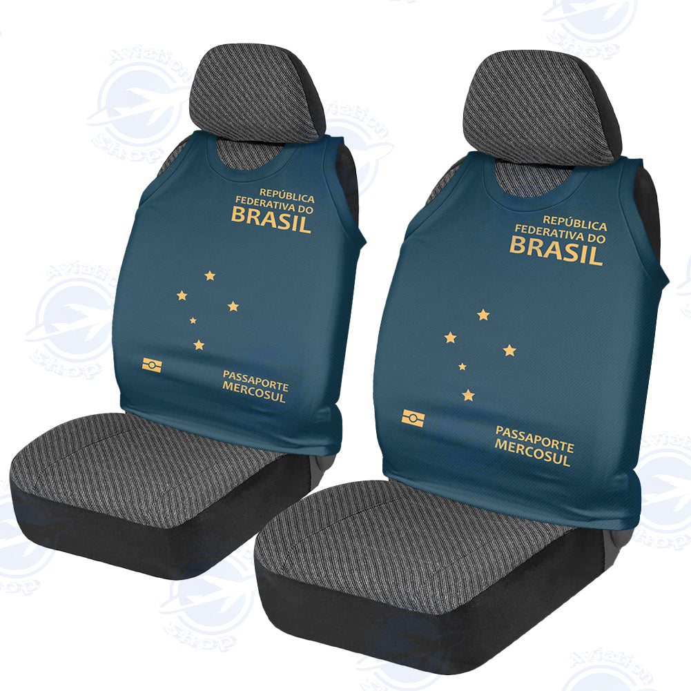 Brasil Passport Designed Car Seat Covers