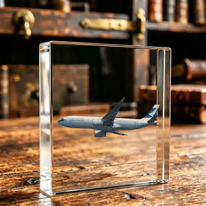 Cathay Pacific Airbus A330-300 Airplane Crystal Ornament
