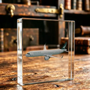 Cathay Pacific Airways Airbus A321neo Airplane Crystal Ornament
