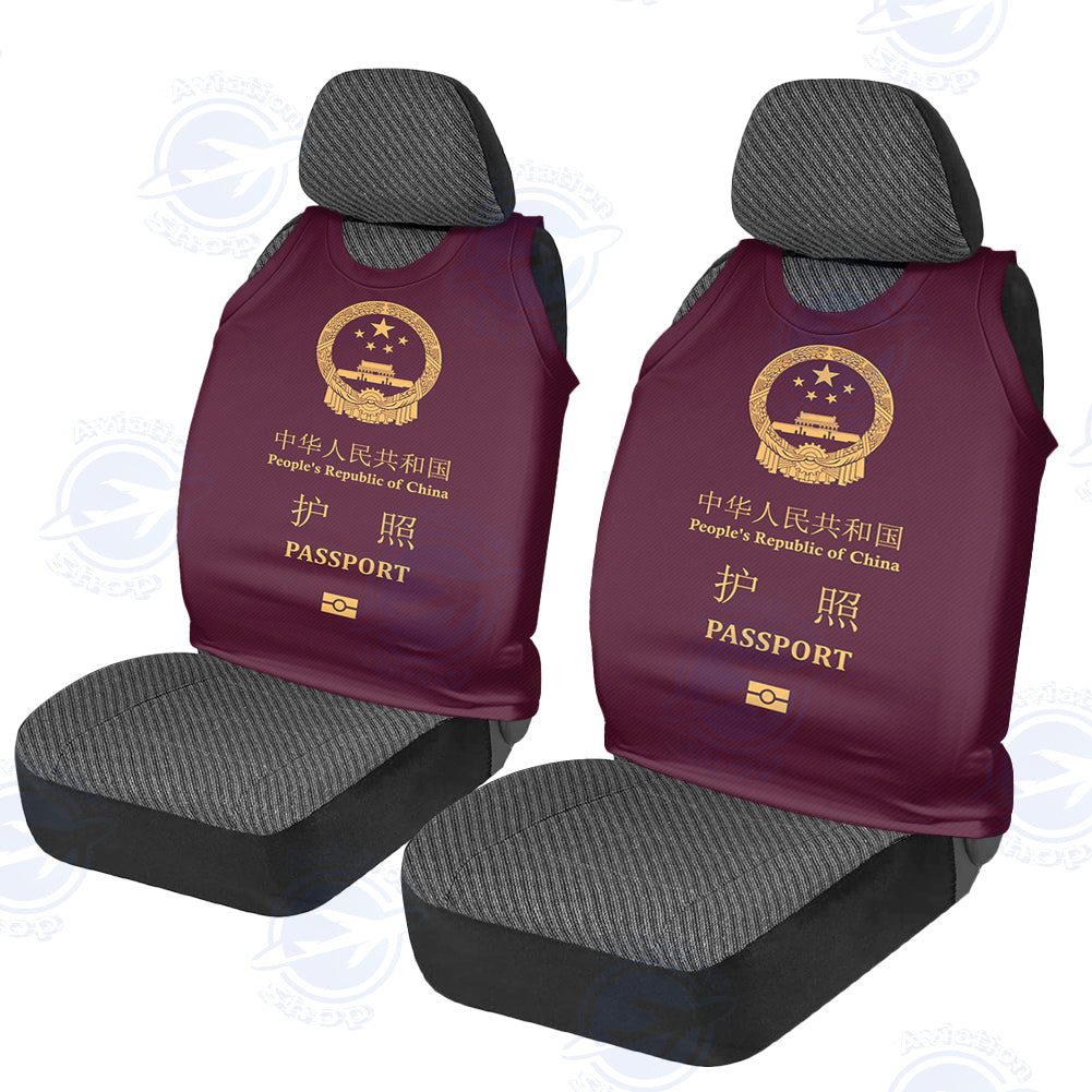 China Passport Designed Car Seat Covers