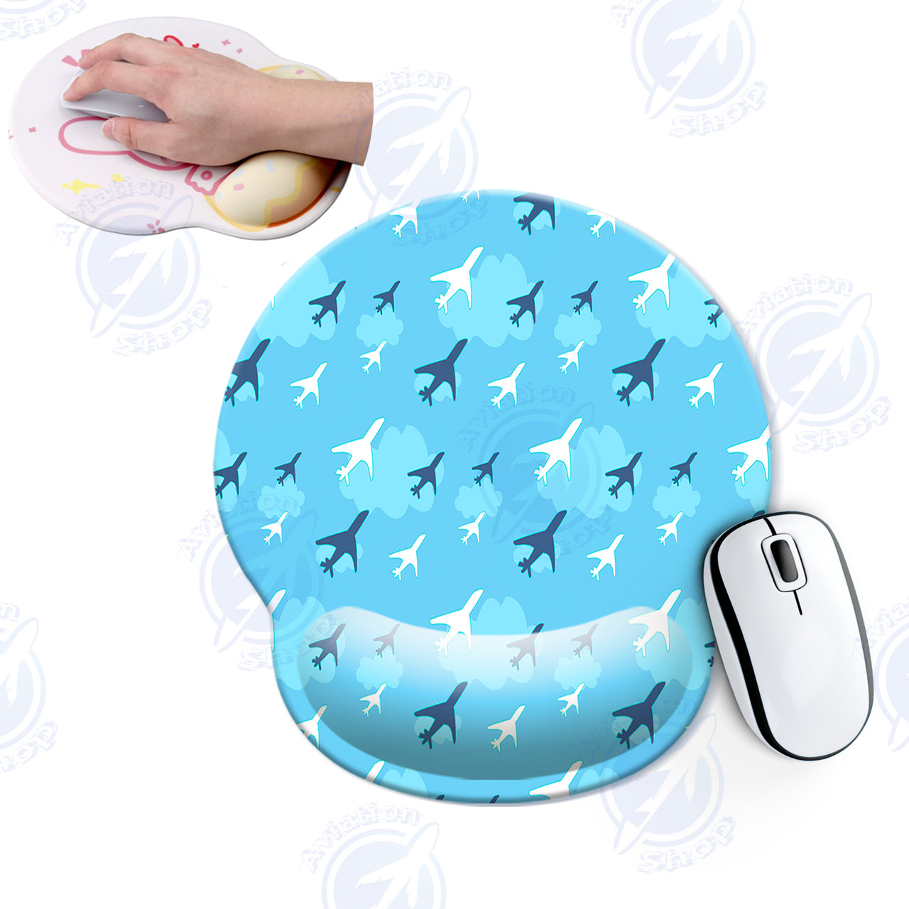 Cool & Super Airplanes Designed Ergonomic Mouse Pads
