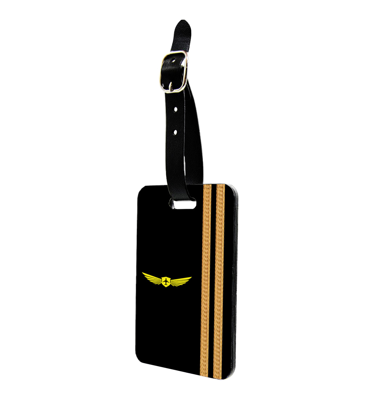 Badge & Golden Epaulettes (4,3,2 Lines) Designed Luggage Tag