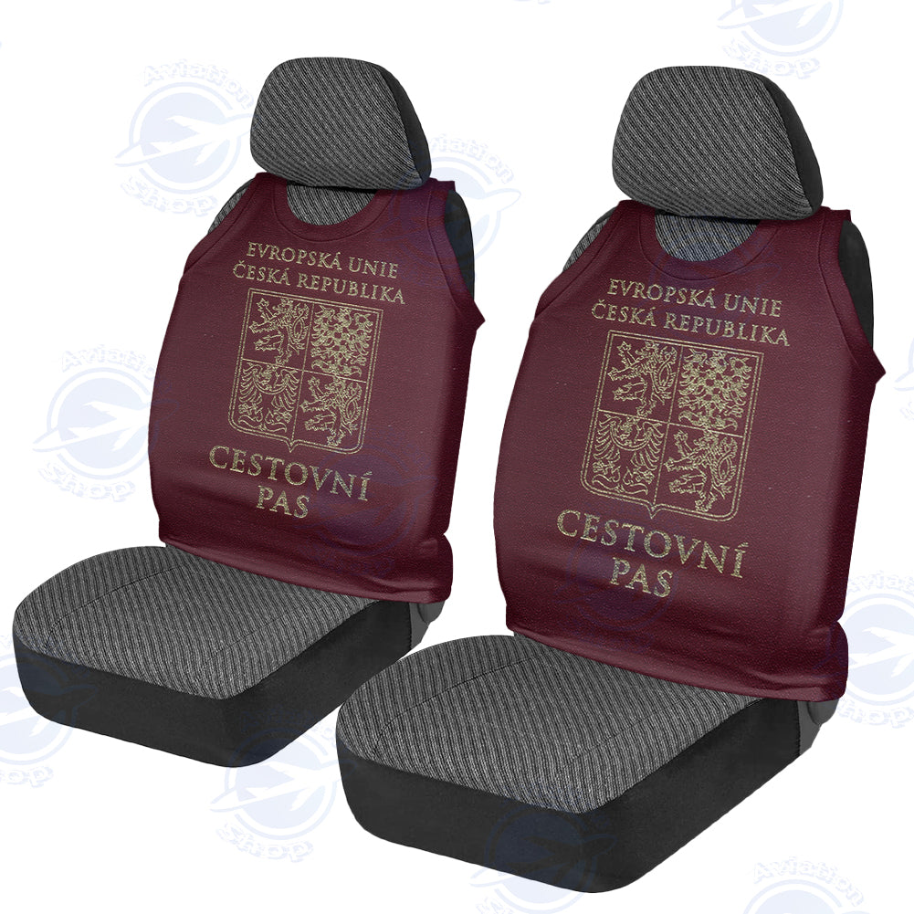 Czech Republic (Czechia) Passport Designed Car Seat Covers