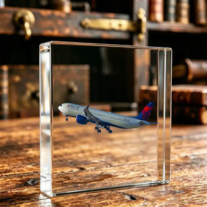 Delta Air Lines Airbus A330 Airplane Crystal Ornament