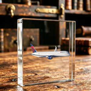 Delta Air Lines Boeing 787 Airplane Crystal Ornament