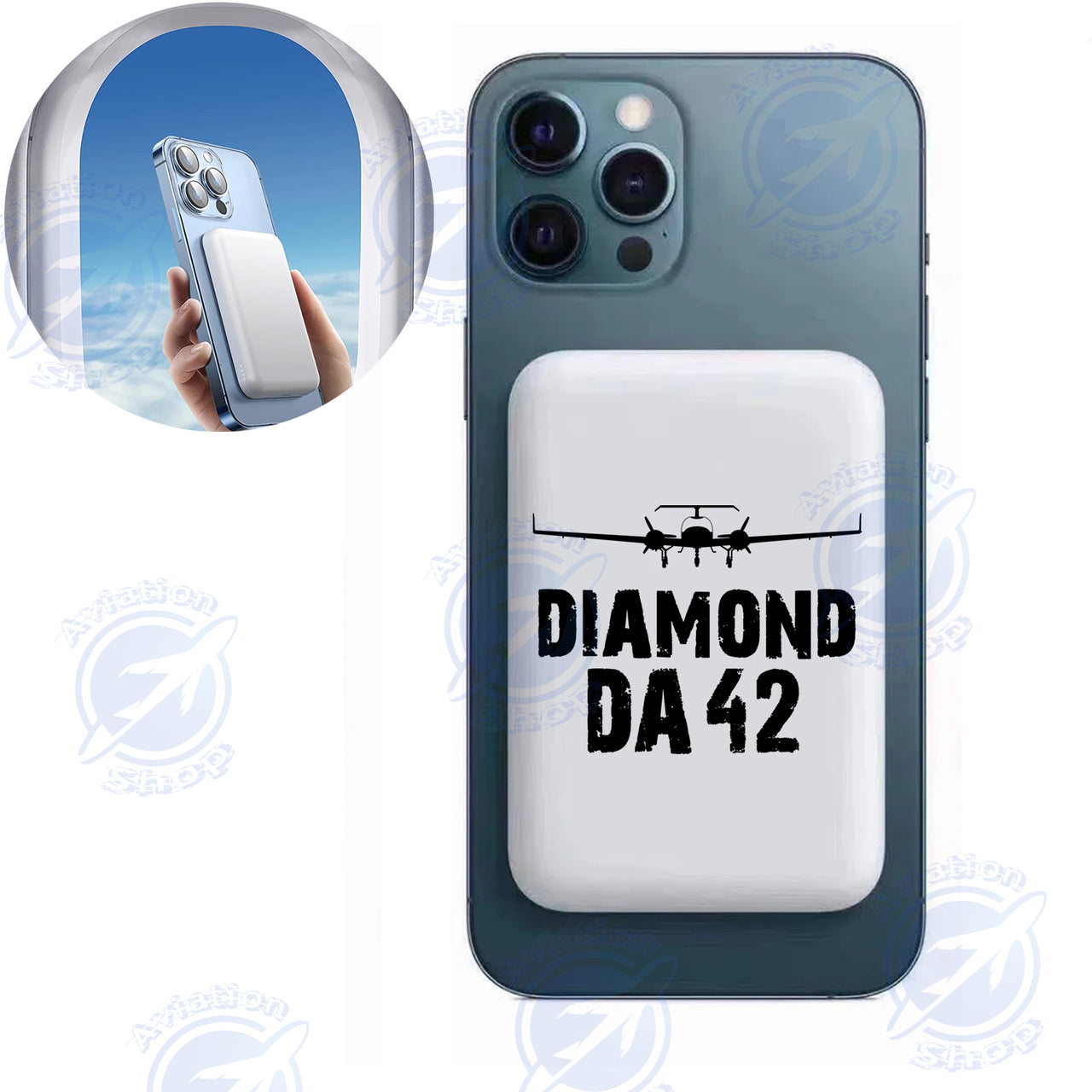 Diamond DA42 & Plane Designed MagSafe PowerBanks