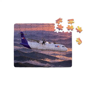 FedEx Express ATR 72-600F Mountain Feeder Purple Dawn Printed Puzzles