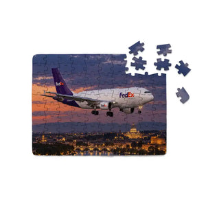 FedEx Express Airbus A310-300F European Night Cargo Printed Puzzles