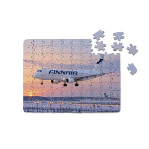 Finnair Embraer E190 Helsinki Winter Dawn Printed Puzzles