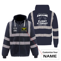 Thumbnail for Flight Attendant Designed Reflective Zipped Hoodies