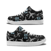 Thumbnail for Fly Be Free Black Designed Fashion Low Top Sneakers & Shoes