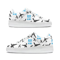Thumbnail for Fly Be Free White Designed Low Top Sport Sneakers & Shoes