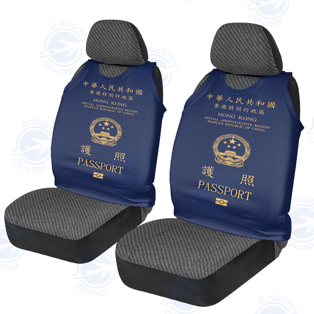 Hong Kong Passport Designed Car Seat Covers