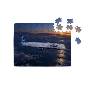 JetBlue Airways Airbus A321LR Atlantic Moonrise Printed Puzzles