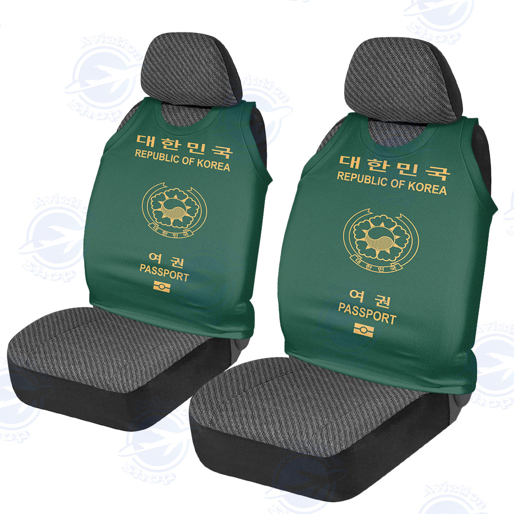 Korean Passport Designed Car Seat Covers