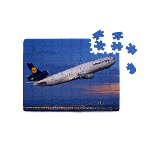 Lufthansa Cargo McDonnell Douglas MD-11F Frankfurt Tri-Jet Blue Hour Printed Puzzles