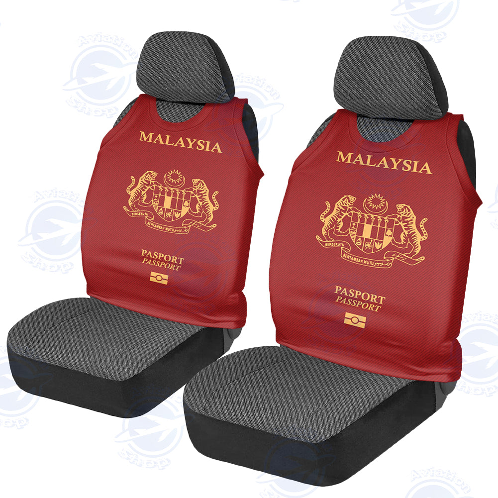 Malaysia Passport Designed Car Seat Covers