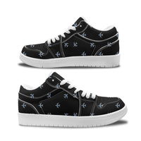Thumbnail for Nice Airplanes (Black) Designed Fashion Low Top Sneakers & Shoes