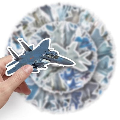 50 Pieces Air Force Planes Stickers (Mixed)