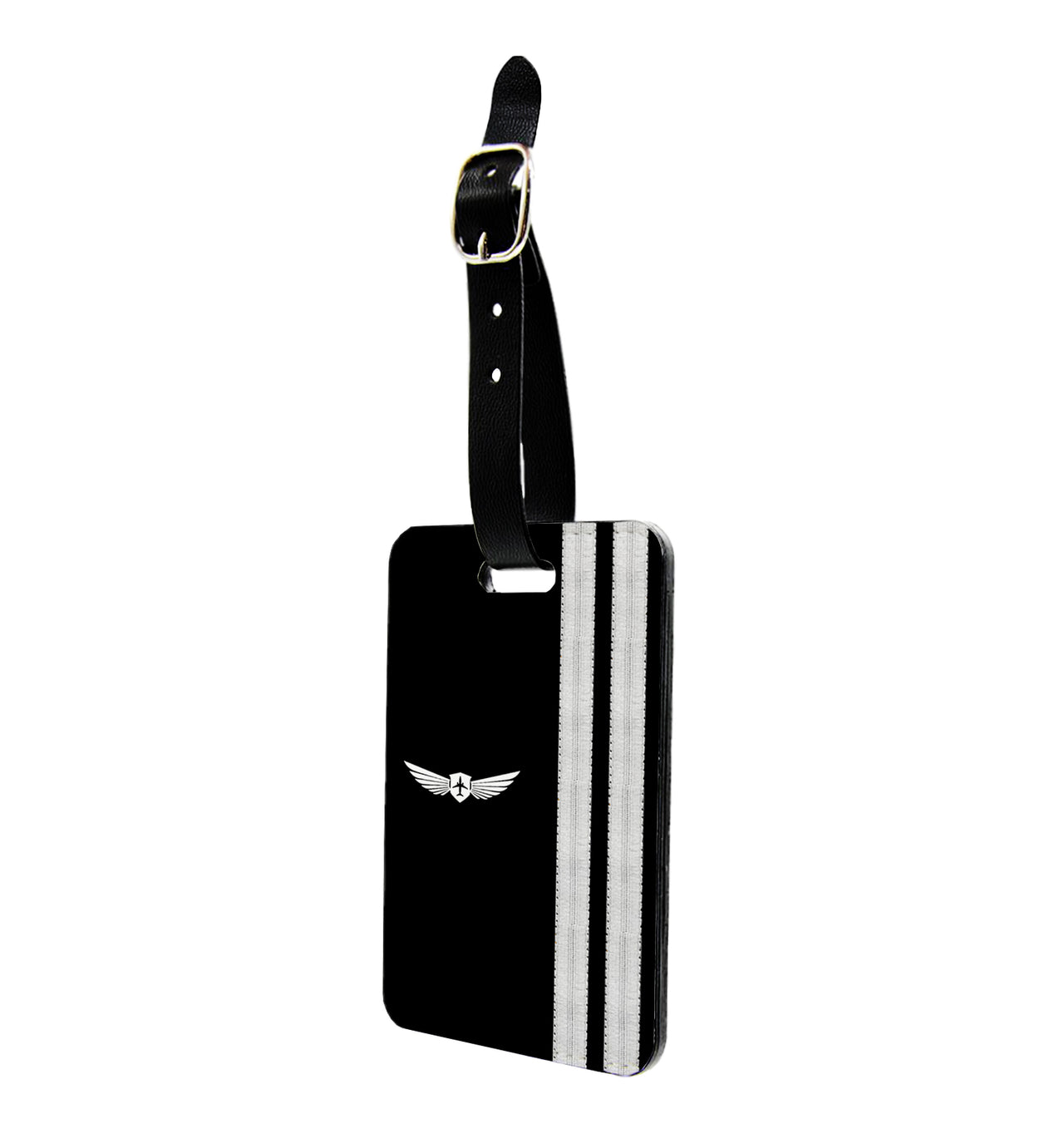 Badge & Silver Epaulettes (4,3,2 Lines) Designed Luggage Tag