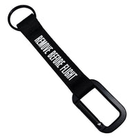 Thumbnail for Remove Before Flight (Black) Designed Mountaineer Style Key Chains