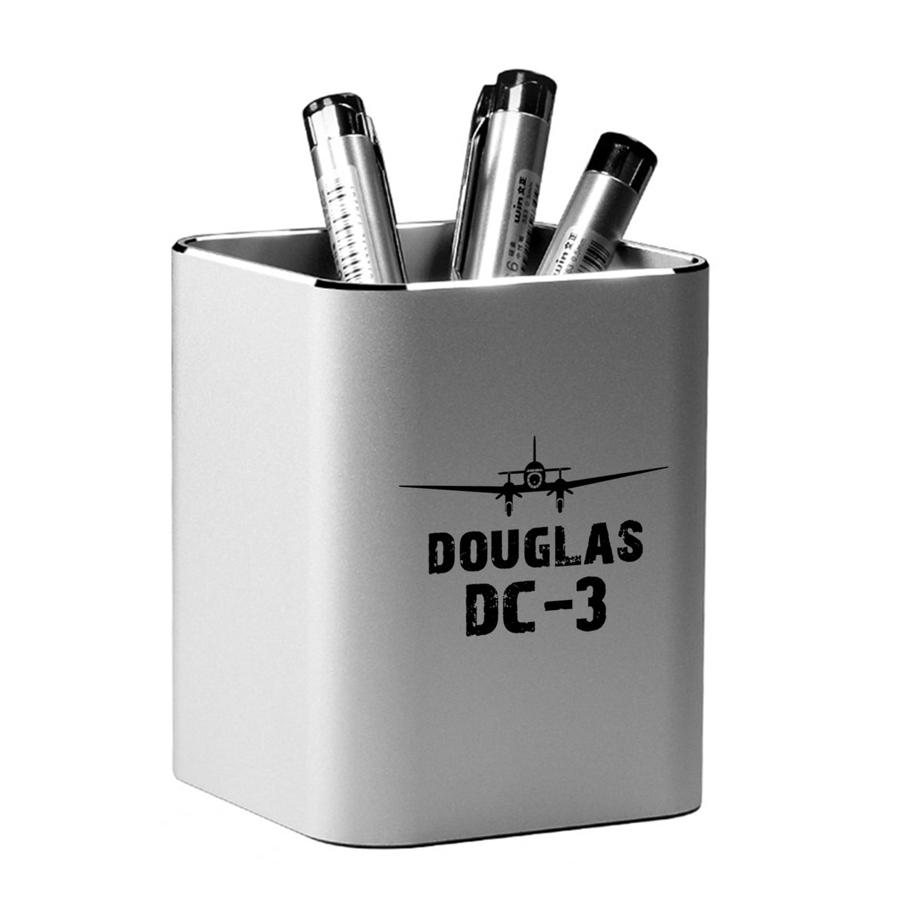 Douglas DC-3 & Plane Designed Aluminium Alloy Pen Holders