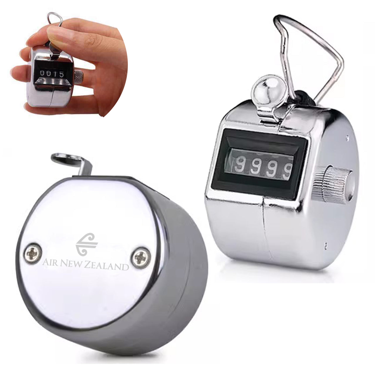 Air New Zealand Airlines Designed Metal Handheld Counters