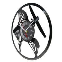 Thumbnail for Helicopter Pilot Skydiving Sports Vinyl Record Designed Wall Clocks