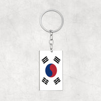 Thumbnail for South Korea Flag Designed Stainless Steel Flag Key Chains (Double Side)