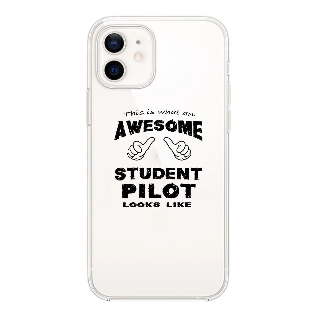 Student Pilot Designed Transparent Silicone iPhone Cases