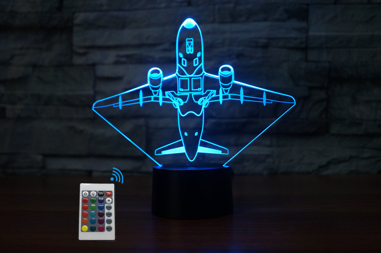 Taking Off Aircraft Designed 3D Lamps