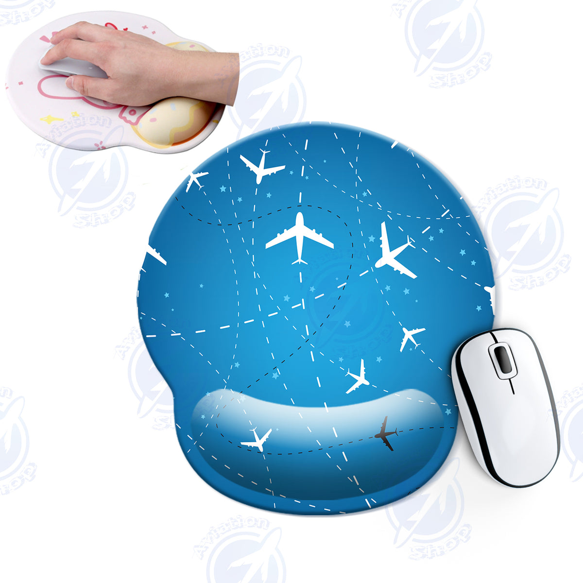 Travelling with Aircraft Designed Ergonomic Mouse Pads Aviation Shop