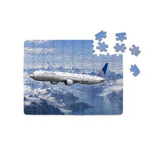United Airlines Boeing 777-300ER Northern Fjords Printed Puzzles